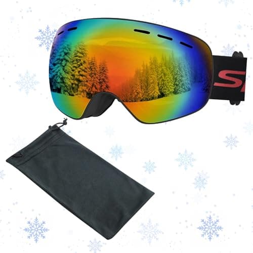 DAVBNM Snowboard Ski Goggles Men Women Youth,Windproof and UV Protection,Winter Snow Goggles Spherical,Winter Sports Protective Glasses,Suitable for Outdoor Sports
