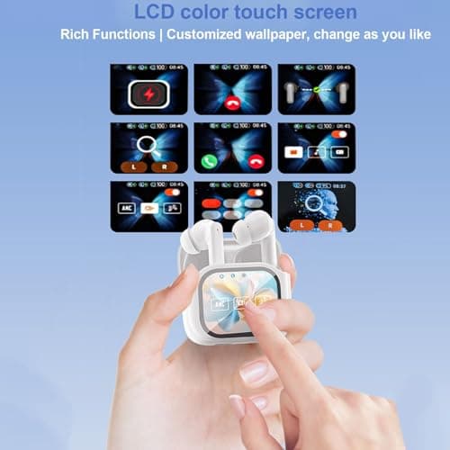 Generic Language Translator Device Versatile Real Time Translation Earbuds for Global Communication, 144 Languages Bluetooth 5.4 Earphone for Digital Nomads (White) — view 3