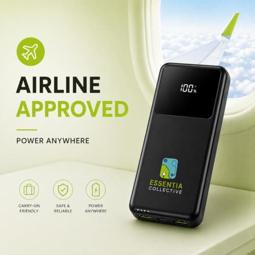 20000mAh Portable Power Bank, 22.5W Fast Charging, 4 Built-In Cables — view 5