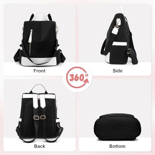 Aucuu Anti Theft Backpacks for Women, Women's Backpack, Lightweight Waterproof Ladies Rucksack, Large Casual Daypacks, Ladies Fashion Handbag, Travel Shoulder Bag for School Work Travel — view 3