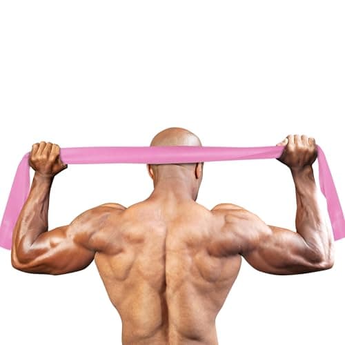Resistance Bands, 1.5M Exercise Band, 3 Levels Optional Long Resistance Band for Home Fitness, Yoga, Pilates, Men, Women (pink 30lbs) — view 6