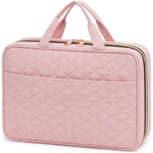 Lifewit Large Hanging Toiletry Bag, Travel Wash Bag, Rose Blush
