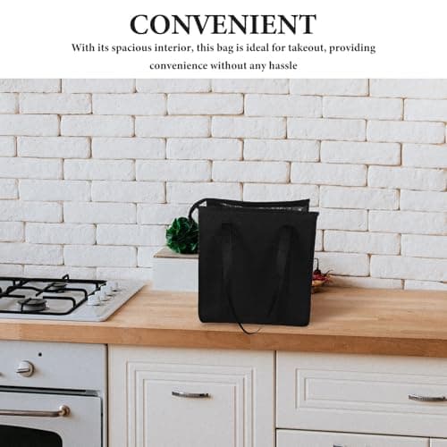 Alipis Portable Insulated Grocery Bags with Zippered Top and Aluminum Lining, Thermal Insulated Bag Designed for Beer Festival Time, Foldable and Portable Reusable Grocery Tote with Epe — view 5