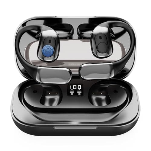 Velvora AI Translation Earbuds – Real-Time Translator Earbuds with 144 Languages, Wireless Translation Headphones for Travel & Business, Smart Translation Device for iOS & Android (Black) (black)
