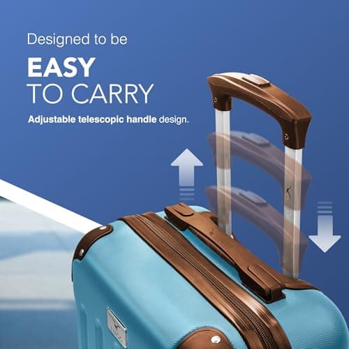 LUGG 15 Inch Skywander Lightweight Underseat Cabin Bag – EasyJet Approved Carry-On Suitcase, Durable ABS Hard Shell, Smooth Double Spinner Wheels, Water-Resistant & Compact Travel Luggage (45x34x20cm) — view 4