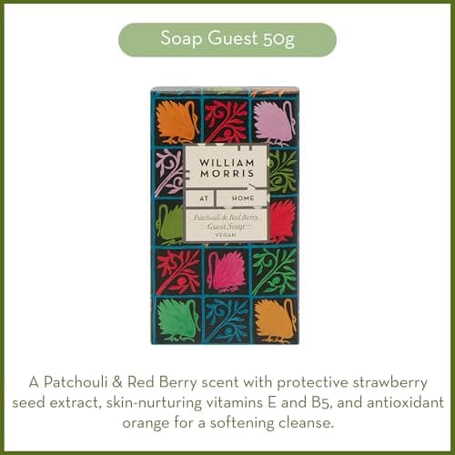 William Morris At Home Hand Creams x3 30ml, Guest Soap 50g, Velvet Pouch — view 6