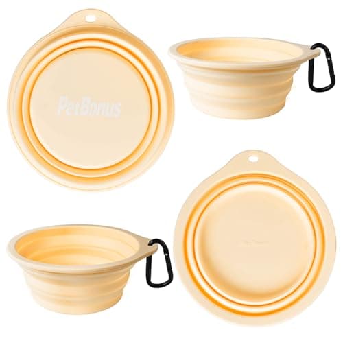 PetBonus 2-Pack Collapsible Dog Bowls, Portable Travel Dog Water Food Bowls — view 2