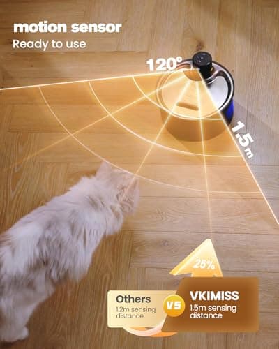 Wireless Cat Water Fountain for Drinking: Battery Operated Cat Fountain — view 5