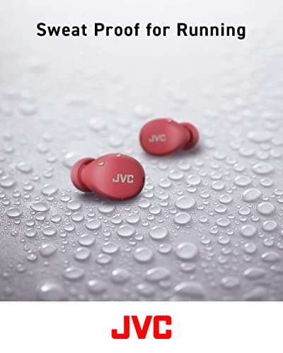 JVC Gumy Mini Wireless Headphones - Small and Lightweight Bluetooth 5.1 Earbuds, 23H Battery, IPX4 Water Resistant, 3 Sound Modes, Red — view 5