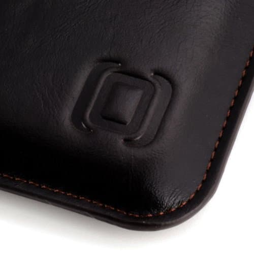 Dockem Executive Sleeve for Kindle Paperwhite (2012-2018 models), Kindle 6", Kindle Voyage; Slim, Simple, Professional Case: Microfiber Felt Lined Basic Synthetic Leather Protective Cover [Dark Brown] — view 6