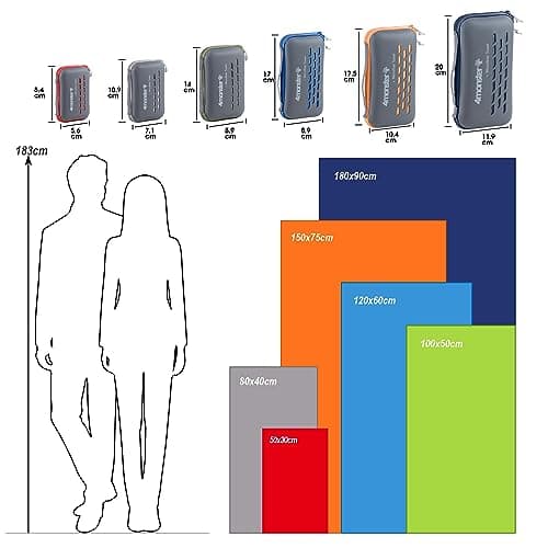 4Monster Microfibre Travel Towel - Quick Dry, Lightweight, Ultra Soft, Super Absorbent Compact Camping Towel for Sports, Gym, Beach, Camping, Yoga, Swimming, Hiking — view 6