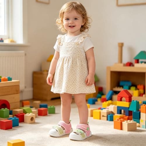 Toddler Kids Sandal Boys Girls Closed Toe Sandals Pink Green UK Child 5-5.5 — view 2