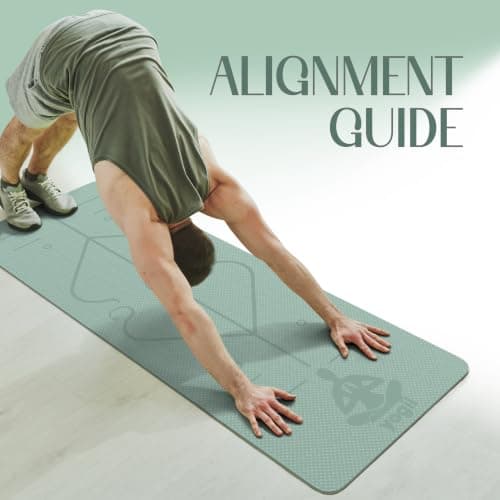 Yogii Non-Slip 6mm TPE Yoga Mat with Alignment Guides — view 4