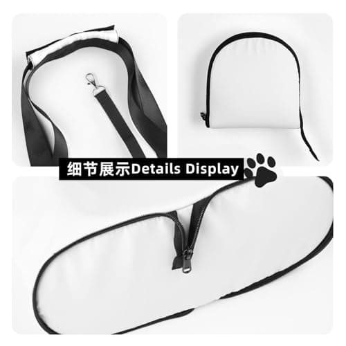 ZERAOKE Foldable Cat Carrier Dog Shoulder Bag, Wine Cork, Pet Tote Bag, Waterproof Collapsible Pet Tote For Small Dogs, Breathable Travel Carrier With Safety Hook & Viewing Window — view 6