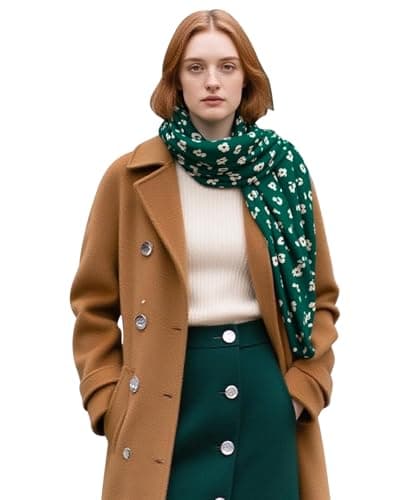 Style Slice Floral Feather Evening Scarf for Women, Foil Shawl Wrap
