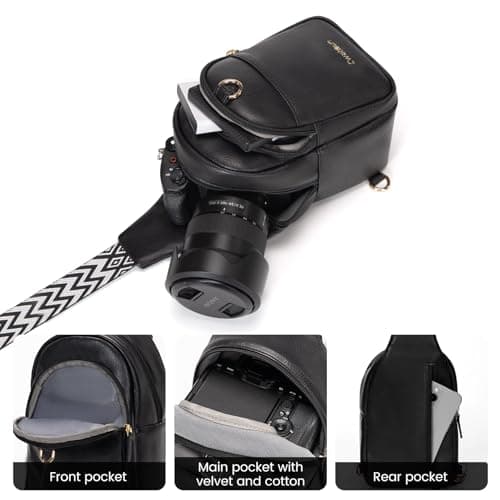 Cwatcun Small Camera Sling Bags for Photographers, Waterproof Camera Case — view 6