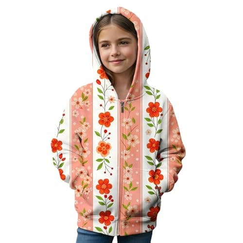 Cocila Kids Neck Childrens (Orange, Children's Hoodie Children Tops Round