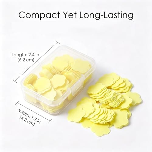 Portable Hand Washing Soap Sheets, 4 Pack Scented Mini Disposable Soap for Travel, Camping and Hiking, Kids Friendly Soluble Paper Soap for Outdoor Activitie(Mix) — view 2