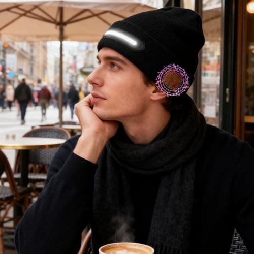 Wireless Hat Knitted Warm Night Safety — view 2