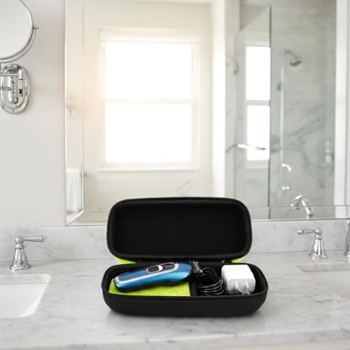 Lotsdonxia Waterproof Shaver Travel Case - Hard Shell Protective Storage Holder Compatible with Multiple Electric Razors and Trimmers, Compact Organiser for Men's Grooming Essentials — view 5