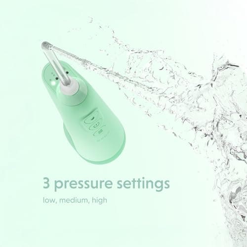 ORDO Hydro Sonic Water Flosser, Cordless, 3 Pressure Settings, Mint Green — view 4