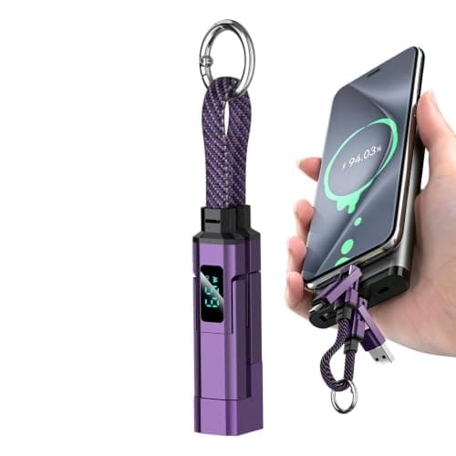 Keychain Charger Cable 65W 4-in-1 Fast Charging