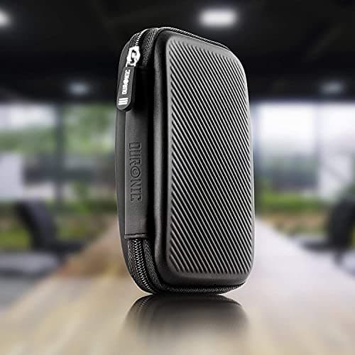 Duronic HDC2 BK Hard Drive Case EVA Portable Shockproof Travel Pouch, Black — view 2