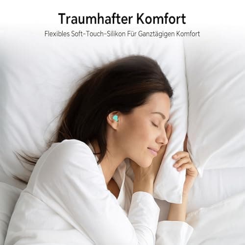 SURFOU Ear Plugs for Sleep 60 Pairs, 38dB SNR Foam Earplugs, Side Sleeper — view 6