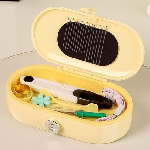 Sewing Kit Travel 21 Pieces Portable Storage Box Stitching Supplies — view 3
