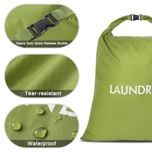 CANBOX 2 Pack Travel Laundry Bag, Nylon Washing Bags for Laundry, Camping — view 2