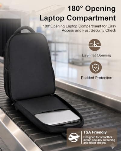 Shavont Laptop Backpack with 3 Compartments Lightweight Rucksack for Men — view 4