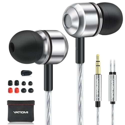 Yatloml Wired in-Ear Headphones with Pure Bass Sound, 3.5mm Earbuds