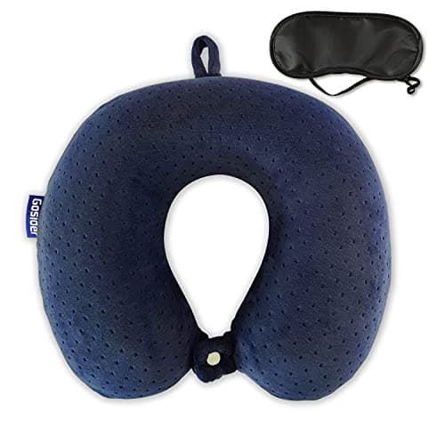 Gosider Travel Pillow Neck Pillow for Traveling, Navy Blue
