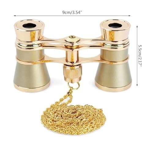 Vexandrie Pocket Binocular for Sightseeing Hiking, Gold — view 2