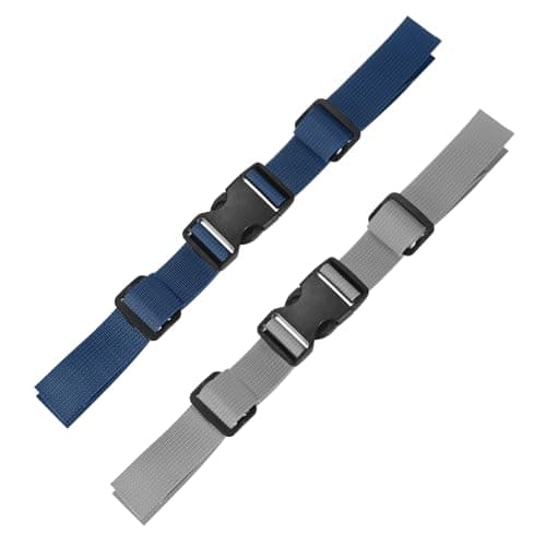 TIXIPEM 2PCS Backpack Chest Strap 11x6in Adjustable, Navy Blue & Grey