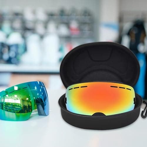 Hard EVA Ski Goggle Case, Waterproof Shockproof Snow Swim Storage — view 6