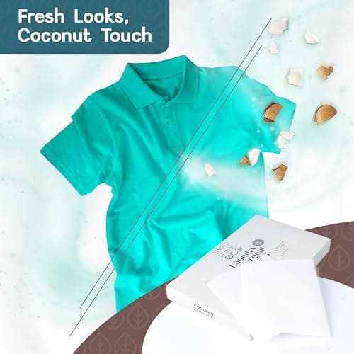 Simple Living Eco, Laundry Detergent Sheets, Simplify Your Washing With Our Compact Laundry Sheets, Eco Washing, Non Bio & Skin-Friendly, (32 Sheet Pack, Coconut) 1 Pack — view 5