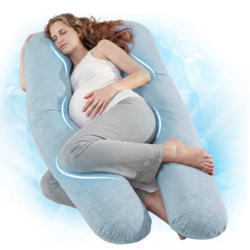 Nuliie Pregnancy Pillow for Sleeping, U Shaped Full Body Pillow