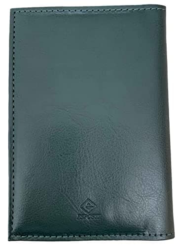 Irish Passport Holder | EU Passport Wallet | Irish Passport Cover | Premium Green PU Leather Cover | Gold Metal Protective Corners | Gold Text — view 2
