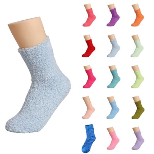 Slipper Socks Soft Athletic Non-Slip Sock Cosy Moisture Wicking Anti-Blister Socks Thermal Blend Plain Leisure Sock Durable Elastic Seamles Crews Outdoor Sports Running Travel Everyday Wear