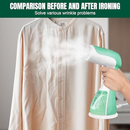 2000W Handheld Portable Garment Wrinkle Remover, Fast Heat Up In 30 Seconds, Clothes Steamer Handheld Large 300ml Detachable Water Tank — view 5
