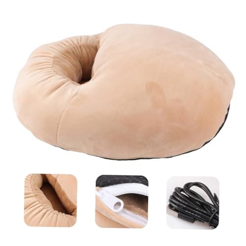USB Foot Warmer Heating Shoes Eva Khaki One Size for Home — view 3