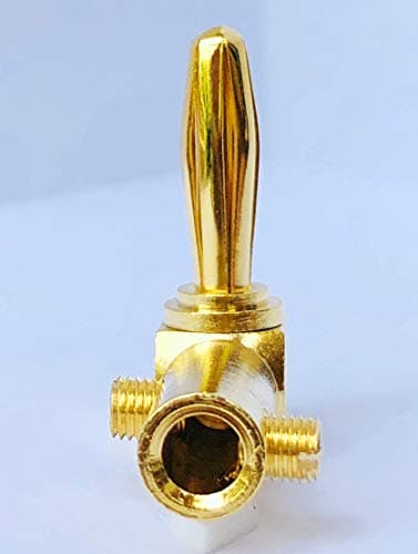 Goaycer 90 Degree Banana Plugs - 24K Gold Plated 4mm Speaker Connector (8 Pack) — view 3