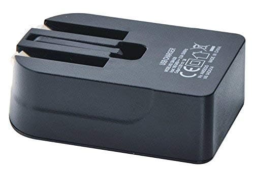 AMO Black Foldable Charger High-speed Dual USB wall adapter USB-A Ports Compact Travel Charger Compatible For iiPhone/i Pad/i Pod/Samsung Galaxy Tab/HTC/Tablet etc — view 3