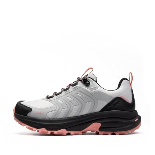 NORTIV 8 Women's Waterproof Hiking Shoes,Size 6.5,Grey Pink — view 4