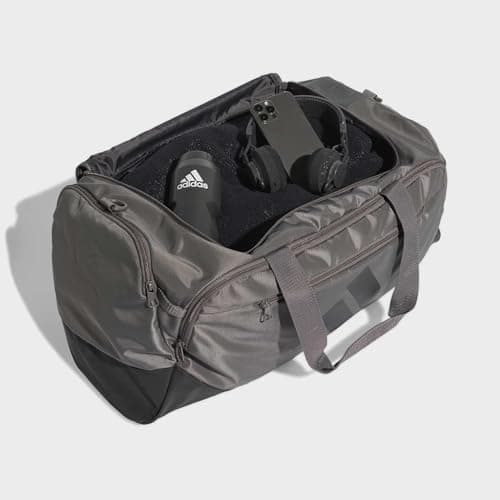adidas Unisex Training Defender Duffle Bag Medium Duffel Bag, Charcoal/Black, One Size — view 4