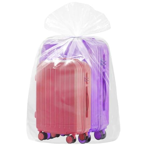 Rainmae 10 Pack 32x48 inches Large Clear Plastic Bag Giant Storage Bags Dustproof,Moistureproof for Luggage,Suitcase, Furniture,Comforter,Chair, Kids Bike,Plush Toys and More (80x120 cm,Flat)