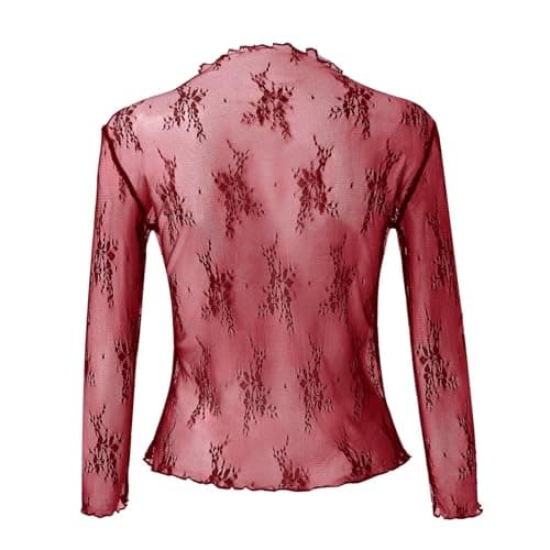 Générique Women's T-Shirt Short Sleeve V-Neck Cotton Casual Summer Basic Plain Top Ideal for Travel Lightweight Suitcase Cabin Practical Soft Fun A467, Wine, S — view 5