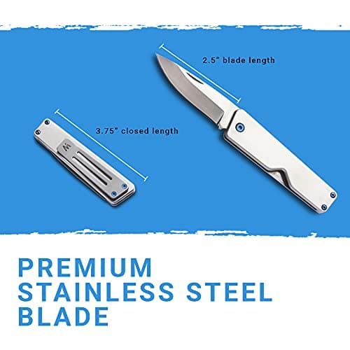 WHITBY Pocket Knife, 2.5" Mint Stainless Steel Folding Knives Stainless — view 4