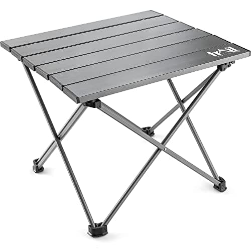 Trail Small Lightweight Aluminium Camping Table, H31cm x W34cm x L37cm